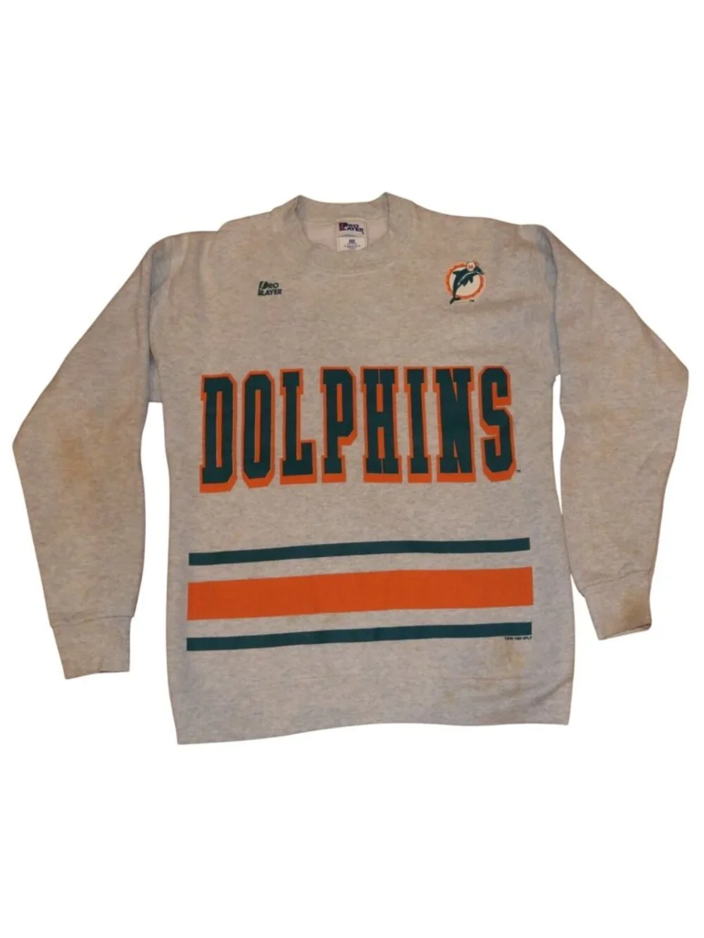 Vintage 1996 Dan Marino Miami Dolphins Pro Player Pullover Sweatshirt Youth XL